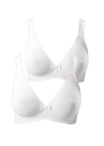 Petite Fleur, Damen Sport-BH, Wei&szlig;