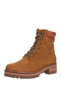 ABOUT YOU, Damen Schnürstiefelette 'Mailin', Camel