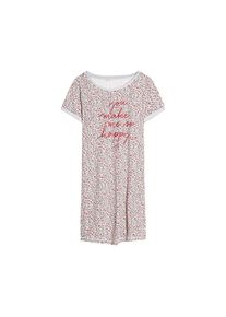 Esprit Bodywear, Damen Nachthemd 'Amelie', Mischfarben / Wei&szlig;