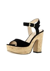 Evita, Damen Sandalette, Schwarz