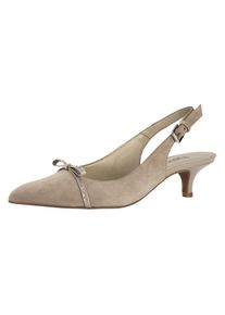 Heine, Damen Slingpumps, Taupe