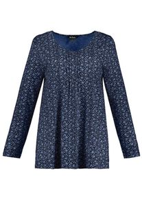Ulla Popken, Damen Langarmshirt, Dunkelblau