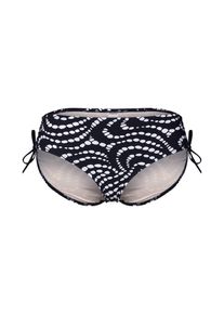 Triumph, Damen Bikinihose 'Streams of Pearls Midi', Schwarz / Weiß