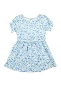 GAP, Mädchen Jerseykleid, Hellblau / Naturweiß