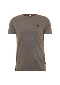 Naketano, Herren T-Shirt 'Fear Will Find You III', Rauchgrau