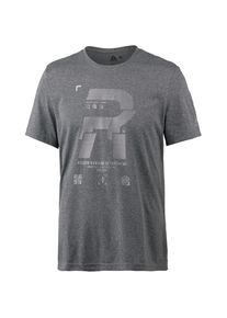 Reebok, Herren Funktionsshirt, Schwarzmeliert / Weiß