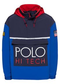 Polo Ralph Lauren, Herren Jacke 'NYLON-HI TECH PO', Royalblau / Dunkelblau / Rot