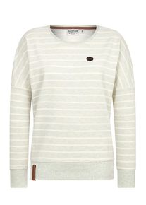 Naketano, Damen Sweatshirt, Pastellgr&uuml;n / Wei&szlig;