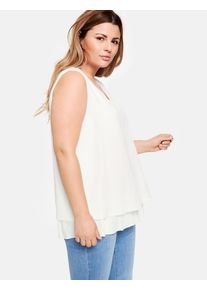 SAMOON, Damen Bluse, Weiß