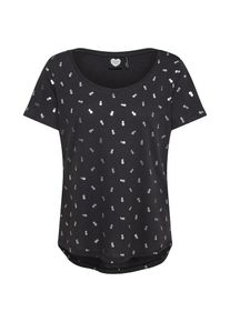 Catwalk Junkie, Damen T-Shirt 'SWEET LIFE', Dunkelgrau