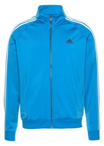 adidas Performance, Herren Sweatjacke 'Essential', Blau / Wei&szlig;