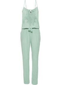 bonprix, Damen Jumpsuit mit Spitze, Mint