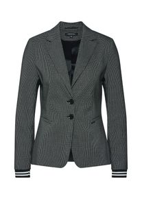 comma, Damen Blazer, Schwarz / Wei&szlig;