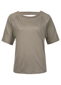 Puma, Damen T-Shirt 'Evo', Dunkelbeige
