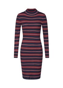 Noisy may, Damen Kleid 'NMMYRA', Navy / Rot / Merlot / Weiß