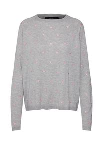 V&eacute;ro Moda VERO MODA, Damen Pullover 'VMHERA LS O NECK BLOUSE', Grau