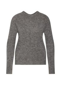 Véro Moda VERO MODA, Damen Pullover 'VMCUDDLE BUTTON MOHAIR LS ONECK BLOUSE', Grau