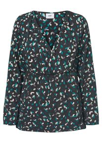 MAMALICIOUS, Damen Bluse, Jade / Pastellgrün / Schwarz / Weiß