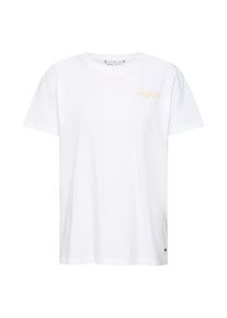 Tommy Hilfiger, Damen Shirt 'Viola', Hellgelb / Wei&szlig;