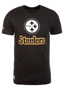 New Era, Herren T-Shirt 'Pittsburgh Steelers', Schwarz