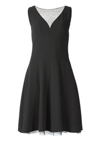 Apart, Damen Cocktailkleid mit Swarovski Kristalen, Schwarz