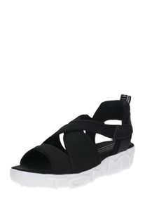 Tommy Hilfiger, Damen Sandale 'HYBRID Tommy Hilfiger SANDAL', Schwarz / Weiß