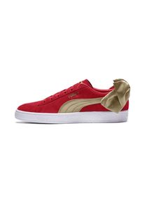Puma, Damen Sneaker 'Suede Bow Varsity', Gold / Dunkelrot