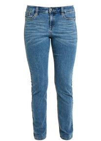 TRIANGLE, Damen Curvy Slim: Stretchjeans, Blue Denim