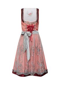 Stockerpoint, Damen Dirndl 'Aleen', Taupe / Pink / Blutrot