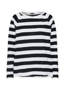 Street One, Damen Shirt, Schwarz / Weiß