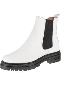 JOLANA & FENENA JOLANA & FENENA, Damen Chelsea Boots, Schwarz / Weiß