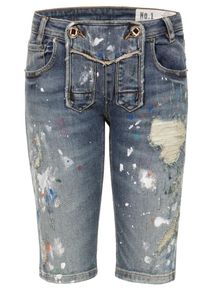 Stockerpoint, Damen Jeans No 1-53, Blau / Wei&szlig;