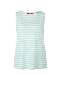 s.Oliver RED LABEL, Damen Top, Jade / Wei&szlig;