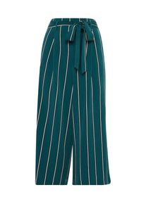 Tom Tailor, Damen Culotte, Nachtblau / Smaragd / Weiß