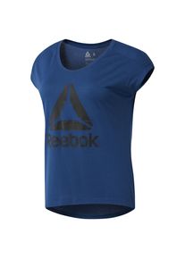 Reebok, Damen Funktionsshirt, Blau / Schwarz