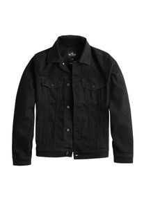 Hollister, Herren Jacke 'BLACK DENIM TRUCKE', Black Denim