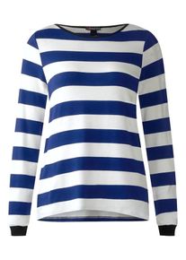 Street One, Damen Pullover, Blau / Wei&szlig;