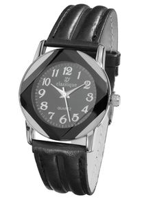 Heine, Damen Armbanduhr, Schwarz