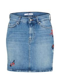 7 For All Mankind, Damen Minirock, Blue Denim