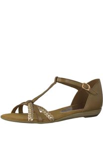 Tamaris, Damen Sandale, Braun / Gold
