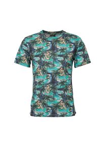 Khujo, Herren T-Shirt 'Tristan', Blau / T&uuml;rkis / Petrol