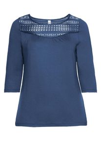 SheeGOTit, Damen 3/4-Arm-Shirt, Rauchblau