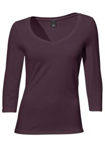 Heine, Damen Herz-Shirt, Aubergine