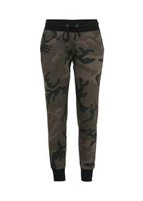 Urban Classics, Damen Hose, Dunkelgrau / Oliv / Schwarz