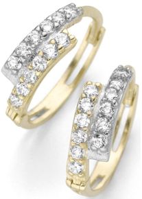 Firetti, Damen Paar Creolen, Gold