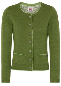 Spieth & Wensky SPIETH & WENSKY, Damen Strickjacke "Karlotta", Grasgr&uuml;n