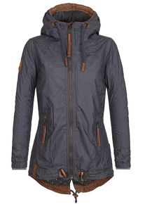 Naketano, Damen Jacke 'Schöner im Ärmel', Dunkelblau / Braun