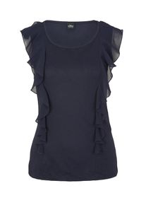 s.Oliver BLACK LABEL, Damen Top, Nachtblau