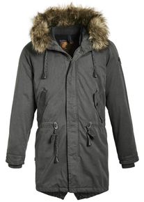 Khujo, Herren Mantel 'DENNY', Dunkelbeige / Dunkelgrau