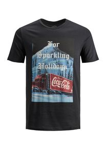 Jack & Jones JACK & JONES, Herren T-Shirt, Schwarzmeliert